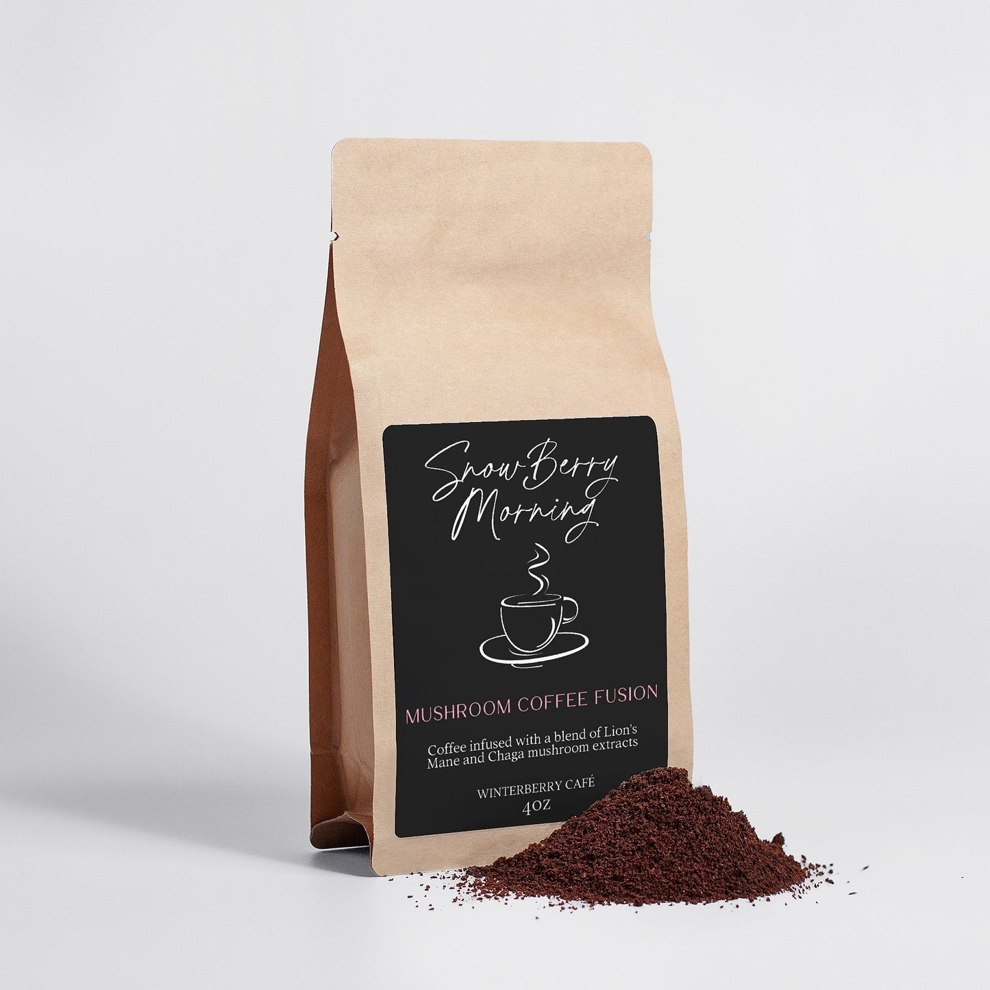 SnowBerry Morning Mushroom Coffee Fusion