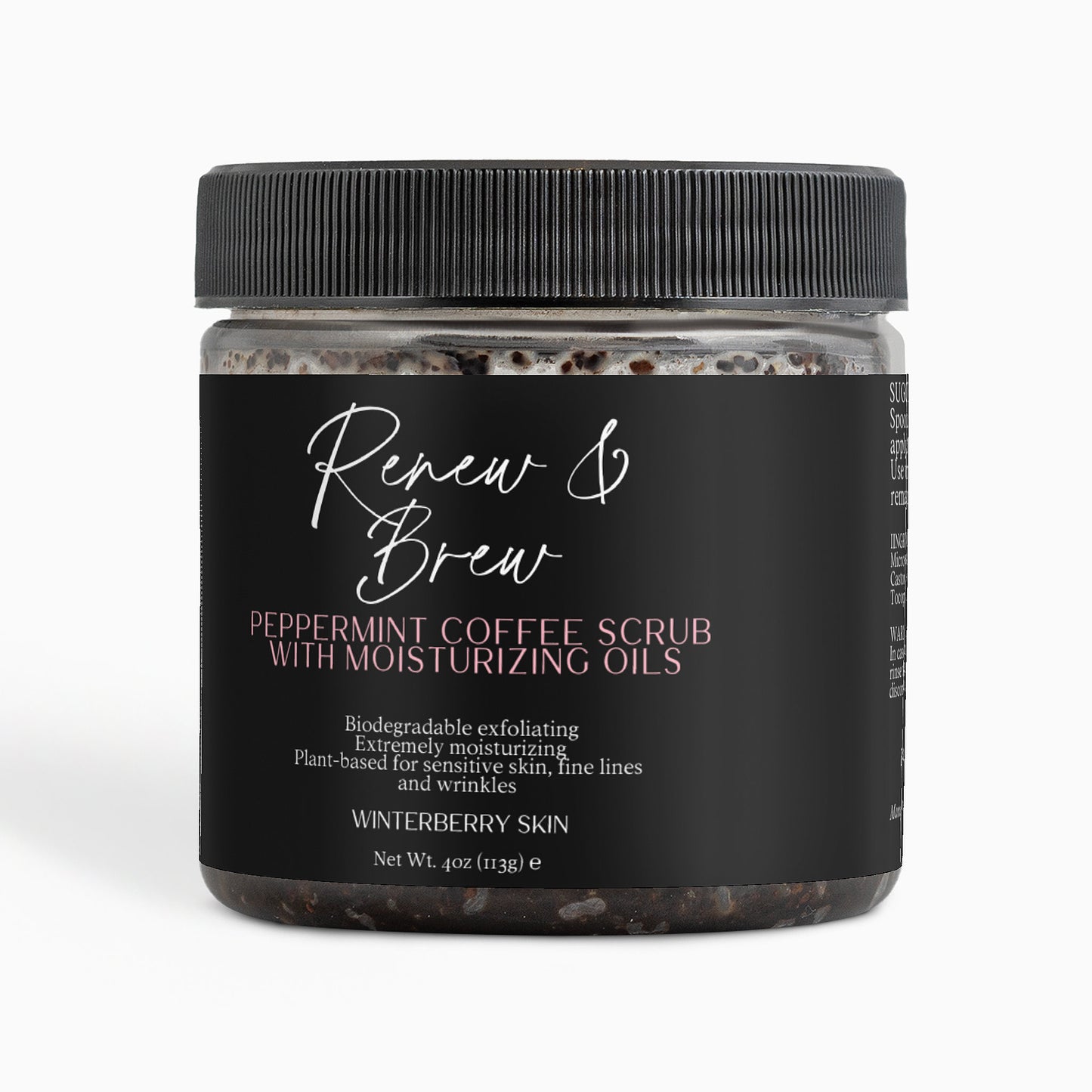 Renew & Brew Peppermint Coffee Scrub