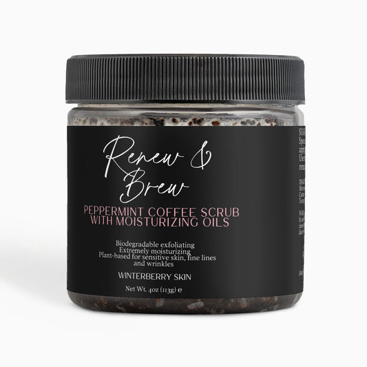 Renew & Brew Peppermint Coffee Scrub