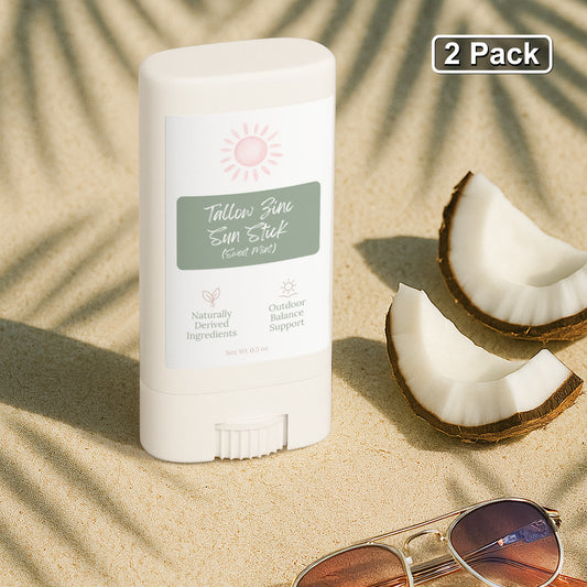Tallow Zinc Sun Stick- 2 Pack
